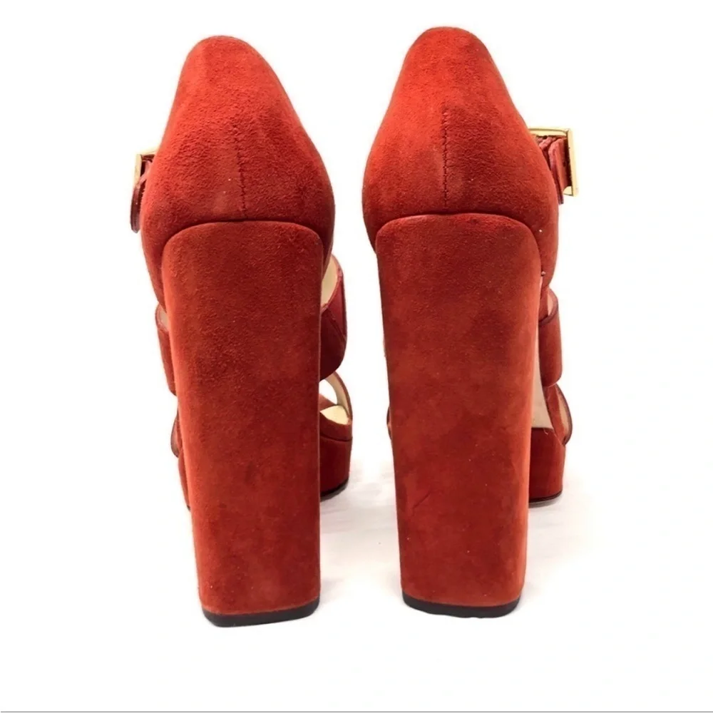ELIZABETH & JAMES burnt orange sandales, size 9.5